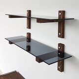 Kalune Design Rjave steklene police v kompletu 2 ks 85 cm Villy – | Shoptok.si