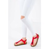 Fox Shoes Women's Red Sandals Cene