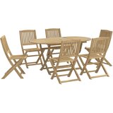  7-dijelni vrtni blagovaonski set od masivnog bagremovog drva | shoptok.hr