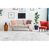 Kayoom TEKAČ Vancouver 80/150 cm tkano siva, bela | Shoptok.si