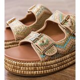 D/CEO Golden sandals with buckles on the straps Rider | Shoptok.si
