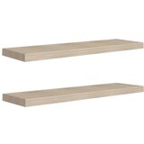 Maison Chic 2 kosi Stenske Police - Viseče police barva hrasta 90x23,5x3,8 cm MDF, (21758797) Cene