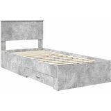  Krevetna konstrukcija s ladicama Betonska siva 90 x 200 cm | Eponuda.ba