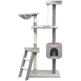 vidaXL Penjalica Grebalica za Mačke sa Stupovima od Sisala 150 cm Siva | shoptok.hr