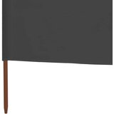 Vjetrobran s 5 panela od tkanine 600 x 160 cm antracit | shoptok.hr