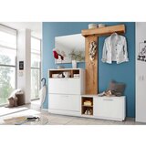 XORA PREDSOBA bela, barve hrasta | Shoptok.si