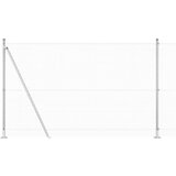 vidaXL varjena žična ograja s 13 stebri z obroči 1.4x25 m pocinkano jeklo | Shoptok.si
