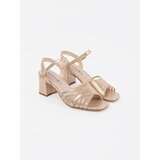 GOODIN Golden shiny heeled sandals | Shoptok.si