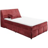 MID.YOU POSTELJA Z VZMETNICO 120 cm x 200 cm , tekstil, leseni material rdeča | Shoptok.si
