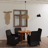 5-dijelni vrtni blagovaonski set crni | shoptok.hr