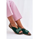 S. BARSKI Womens Sandals With Bow On Flat Heel S.Barski | Shoptok.si