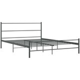 The Living Store Posteljni okvir siv kovinski 140x200 cm - Posteljni Okvir, (21526756) | Shoptok.si