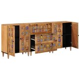  Kreveta 3 kom. 60 x 33 5 x 75 cm Čvrsto drvo manga Prirodna - Prirodna | shoptok.hr