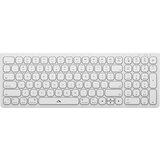 Oem A-Logic, Kompaktna brezžična tipkovnica AZERTY s 109 tipkami, ki jo je mogoče polniti prek USB-C, Bela, (5000185030) | Shoptok.si