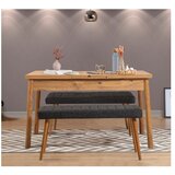 Hanah home trpezarijski sto i klupa 3 komada Santiago 1053 869VEL8838