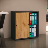 MID.YOU Pisarniški Regal Lona L, Antracit, Barva Hrasta | Shoptok.si