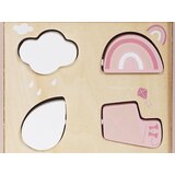 Montessori Drvena Montessori kocka aktivnosti s razvrstavačem i činelama | shoptok.hr