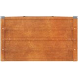  Povišena vrtna gredica boja hrđe 400 x 80 x 45 cm čelik COR-TEN | Eponuda.com