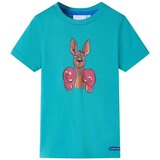  Dječja majica kratkih rukava tamna boja mente 92 | shoptok.hr