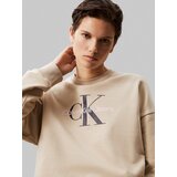 Calvin Klein Jeans Majica bež / črna / bela | Shoptok.si
