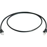 L00006A0054 RJ45 omrežni kabel, Patch kabel cat 6a S/FTP 20.00 m črna ognjevaren, brez halogena, UL-certificirano 1 kos, (20437532)