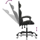  Igraća stolica crno-maskirna od umjetne kože | shoptok.hr