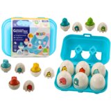  Set of Six Geometric Dinosaur Eggs Colorful | shoptok.hr