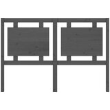  Posteljno vzglavje sivo 145,5x4x100 cm trdna borovina, (20645004) | Shoptok.si