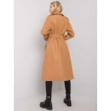 Fashion Hunters OH BELLA Camel long coat with a belt | Shoptok.si