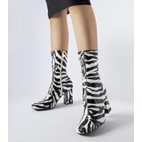 Gemre Zebra imitation block heel boots Upland | Shoptok.si