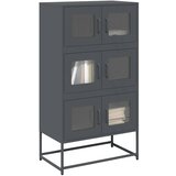 vidaXL Highboard Antracit 68x39x123 cm Jeklo Cene