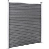  Vrtna ograda od WPC-a 699 x 186 cm siva | shoptok.hr