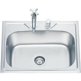 Inter Ceramic ugradna Sudopera Alpaka, Pravougaona, Otvor Za Sifon 11 cm, Sifon 3, Hrom | ePonuda.com