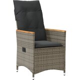  11-dijelni vrtni bistro set od poliratana s jastucima sivi | Eponuda.com