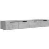 Maison Chic Stenska omarica - Zidna omarica 2 kosa betonsko siva 68x30x20 cm konstr. les iu744, (22063585) | Shoptok.si