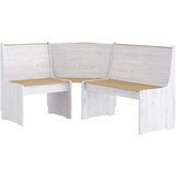 3-dijelni blagovaonski set od masivne borovine boja meda/bijeli | shoptok.hr