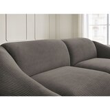 Bobochic Paris Sivorjava sedežna garnitura iz rebrastega žameta 250 cm Tina – | Shoptok.si