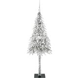 vidaXL Božićno drvce s 150 LED svjetlima Bijelo 150 cm PE i čelik | shoptok.hr