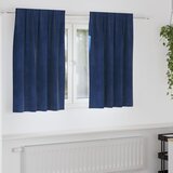vidaXL zavese Temno modra Poliester 140 x 140 cm Temno modre zavese Cene