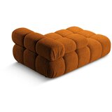 Micadoni Oranžen modul za sedežno garnituro iz tkanine bouclé (levi kot) Bellis – Home | Shoptok.si