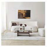 Hanah home sto za dnevnu sobu saga rectangle walnut transparent Cene