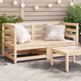 vidaXL Kutne vrtne sofe 2 kom 70 x 70 x 67 cm od masivne borovine Cijene