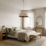 Brilagi LED luster na sajli METALO 1xE27/40W/230V Ø 40 cm bež/bakrena | Eponuda.com