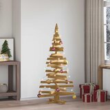  Božićna drvca s stalakom Smeđa 150 cm Masivna borovina | shoptok.hr
