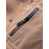 Ombre Men's long parka sherpa jacket - beige | Eponuda.ba