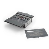 Parker Kemični svinčnik Duofold Chevron, rdeče srebrn | Shoptok.si