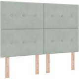  Krevet s kutijom s madracem i klupom svjetlosive boje 160x200 cm baršun | shoptok.hr