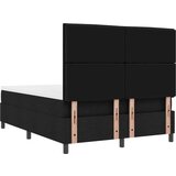  Krevet s uzglavljem i madracem crne boje 140x190 cm tkanina | shoptok.hr