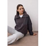 TRENDYOLMILLA ženski duks Twoaw26Sw00009, Antracit-Siva Cene