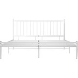  Posteljni okvir bel kovinski 200x200 cm, (20647307) | Shoptok.si
